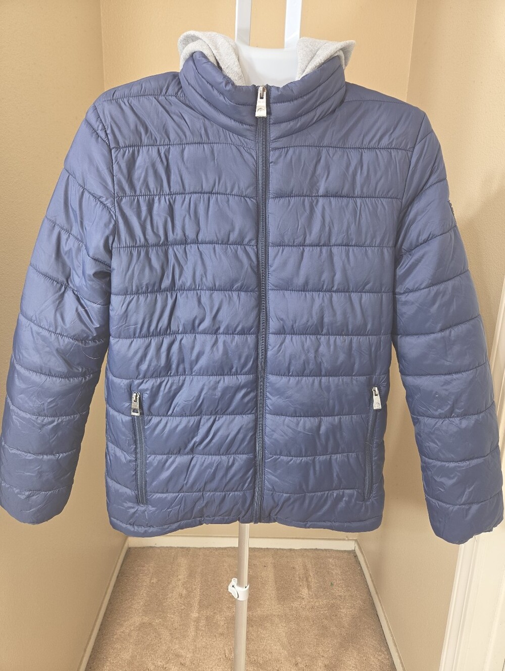 Guess Boys Navy Quilted Puffer Jacket